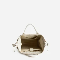 Sac à dos beige en toile