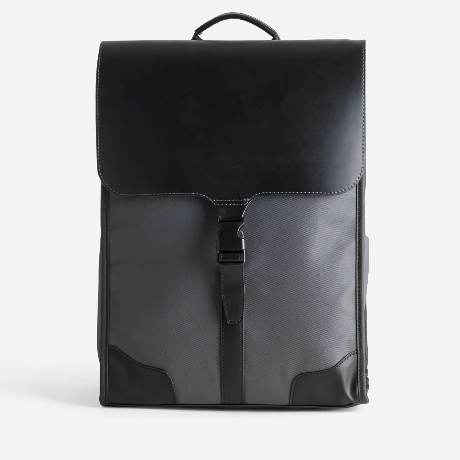 Sac à dos noir bi-matière