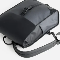 Sac à dos noir bi-matière