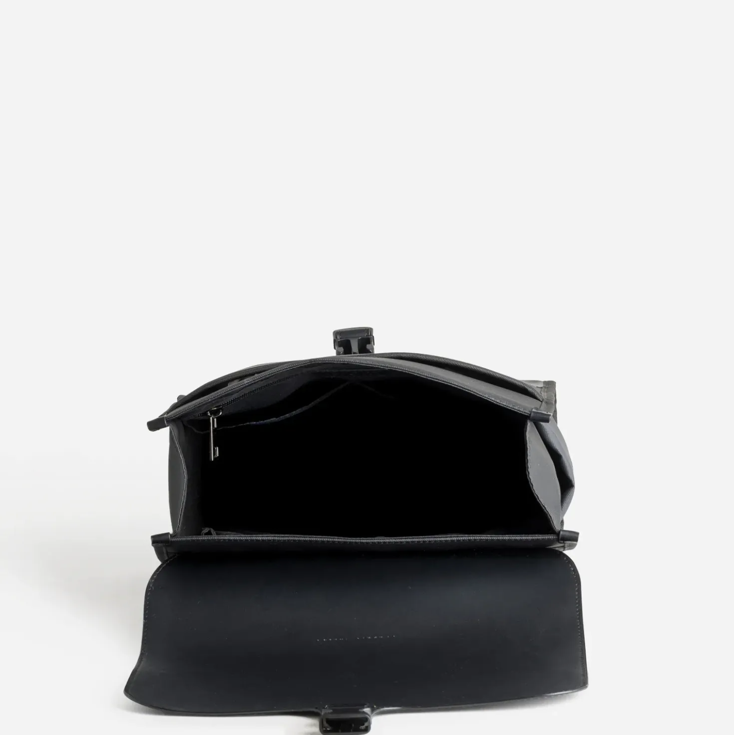 Sac à dos noir bi-matière