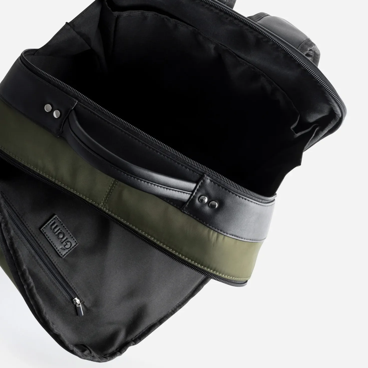 Sac à dos-valise kaki nylon compatible format cabine
