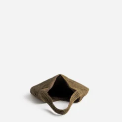 Sac hobo kaki tressé