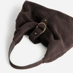 Sac Hobo marron sherpa