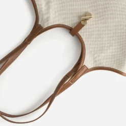 Sac à main beige et camel