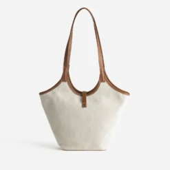 Sac à main beige et camel