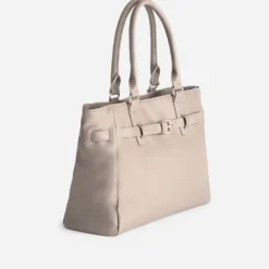 Sac à main beige foncé ceinturé