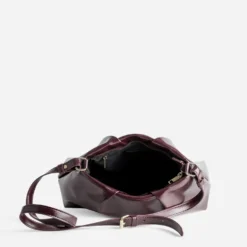 Sac à main bordeaux souple