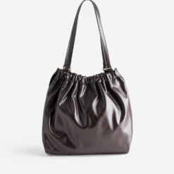 Sac à main bordeaux souple