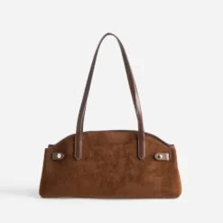 Sac à main cognac suédé