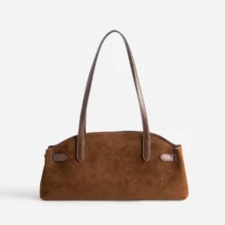 Sac à main cognac suédé