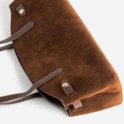 Sac à main cognac suédé