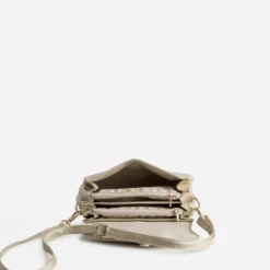 Sac à main doré deux compartiments