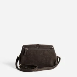 Sac à main marron foncé suédé