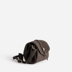 Sac à main marron foncé suédé