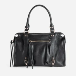 Sac à main noir souple