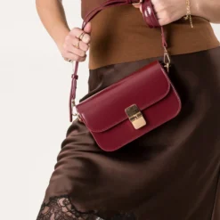 Sac à main rouge