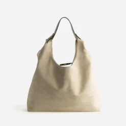Sac à main TEXTO beige suedé