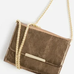 Sac pochette bronze