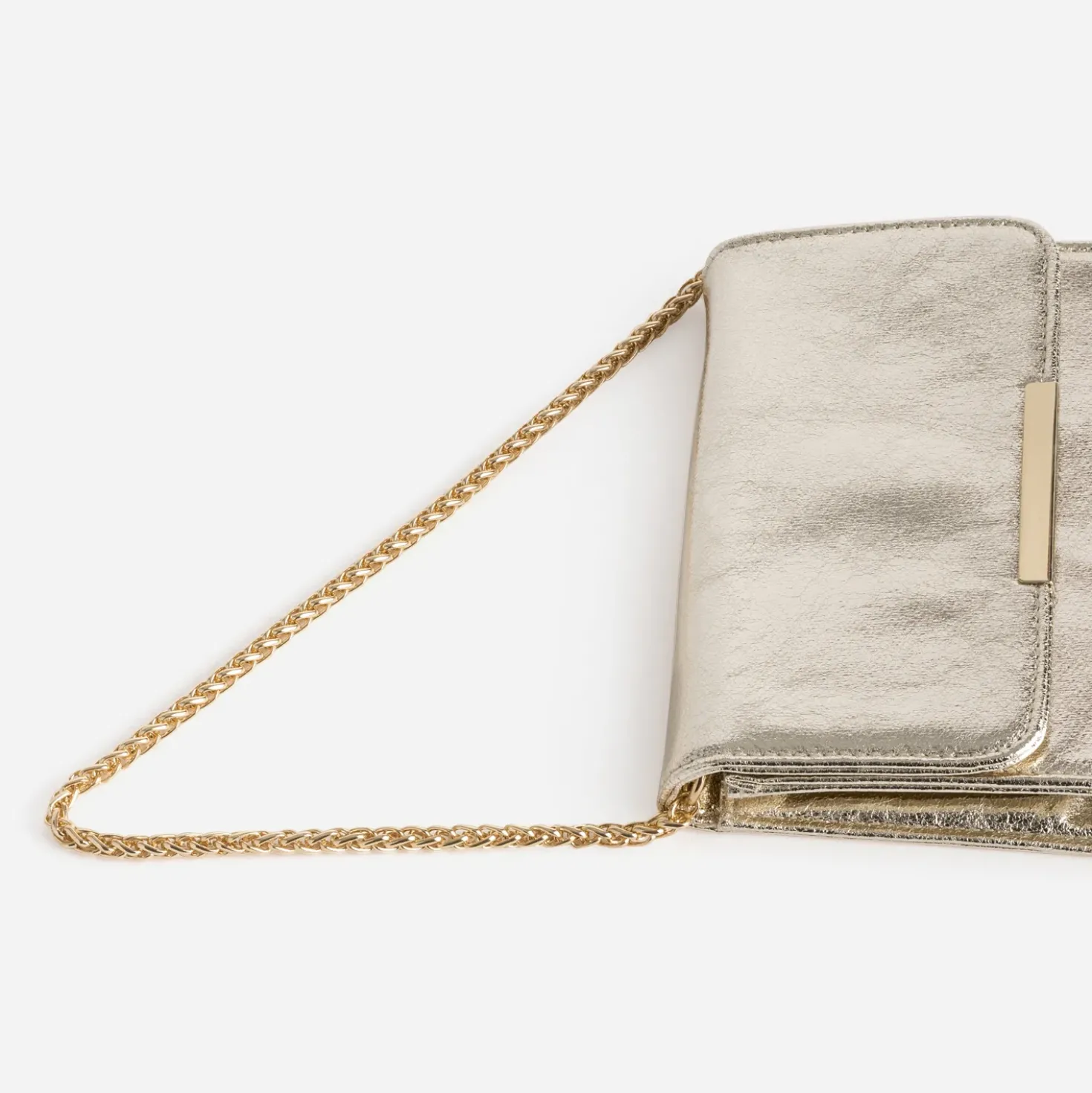 Sac pochette or