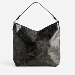 Sac TEXTO noir effet patchwork