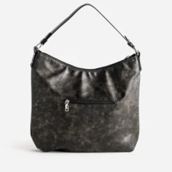 Sac TEXTO noir effet patchwork