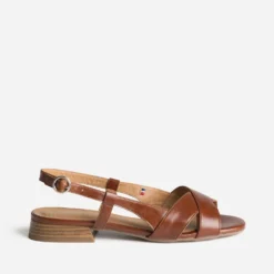 Sandale ERAM FLEX camel cuir