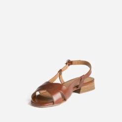 Sandale ERAM FLEX camel cuir