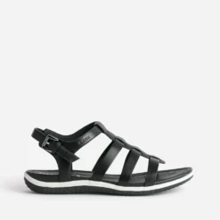 Sandale GEOX noire en cuir