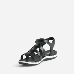 Sandale GEOX noire en cuir