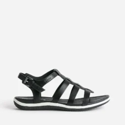 Sandale GEOX noire en cuir