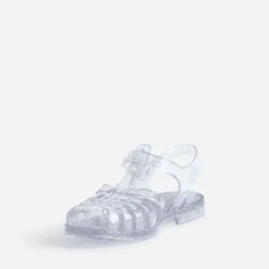 Sandale MEDUSE grise pailletée en plastique