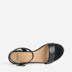 Sandale noire cuir