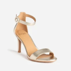 Sandale or à talon fin