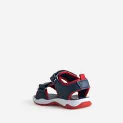 Sandale SPIDER-MAN marine et rouge à scratchs