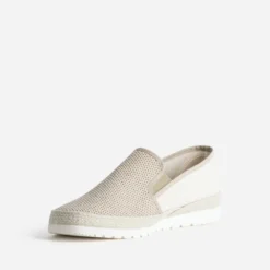 Slip-on beige bi-matière