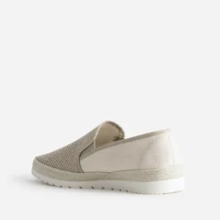 Slip-on beige bi-matière