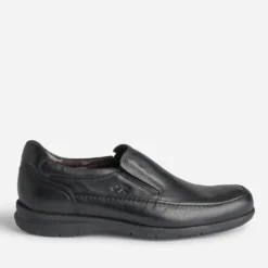 Slip-on FLUCHOS confort en cuir noir