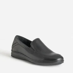 Slip-on FRANCE ARNO noir en cuir