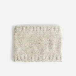 Snood beige chiné doublé polaire