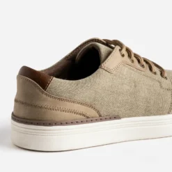Tennis beige chiné en toile