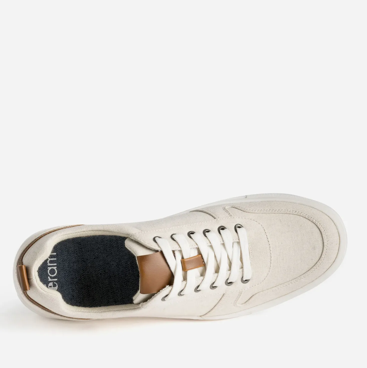 Tennis beige chiné en toile