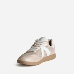 Tennis beige dorée bi-matière