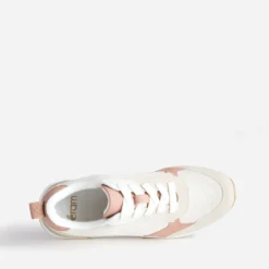 Tennis beige, vieux rose et taupe semelle amovible
