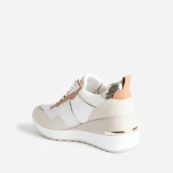 Tennis blanche, beige, terracotta semelle amovible