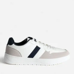 Tennis blanche, gris clair et marine