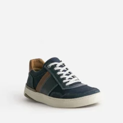 Tennis bleu marine multi matières