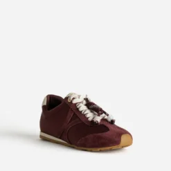 Tennis bordeaux bi-matière décor gri-gri