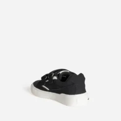 Tennis BUGGY noire en toile détails blancs