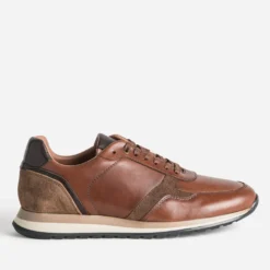 Tennis camel cuir