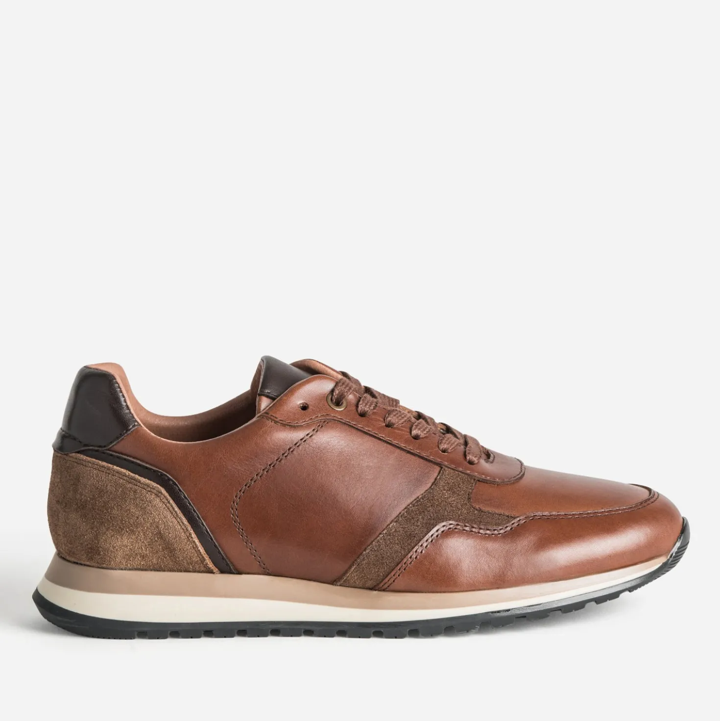 Tennis camel cuir